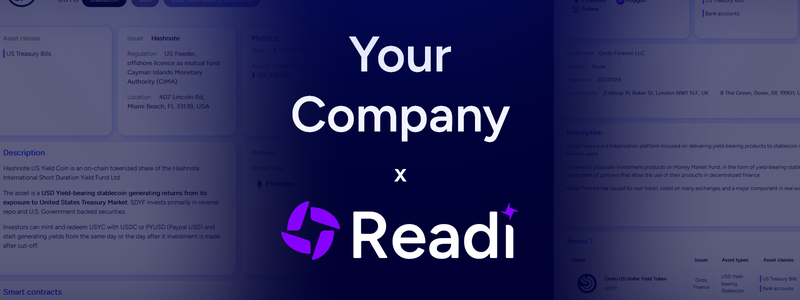 Create your company on Readi