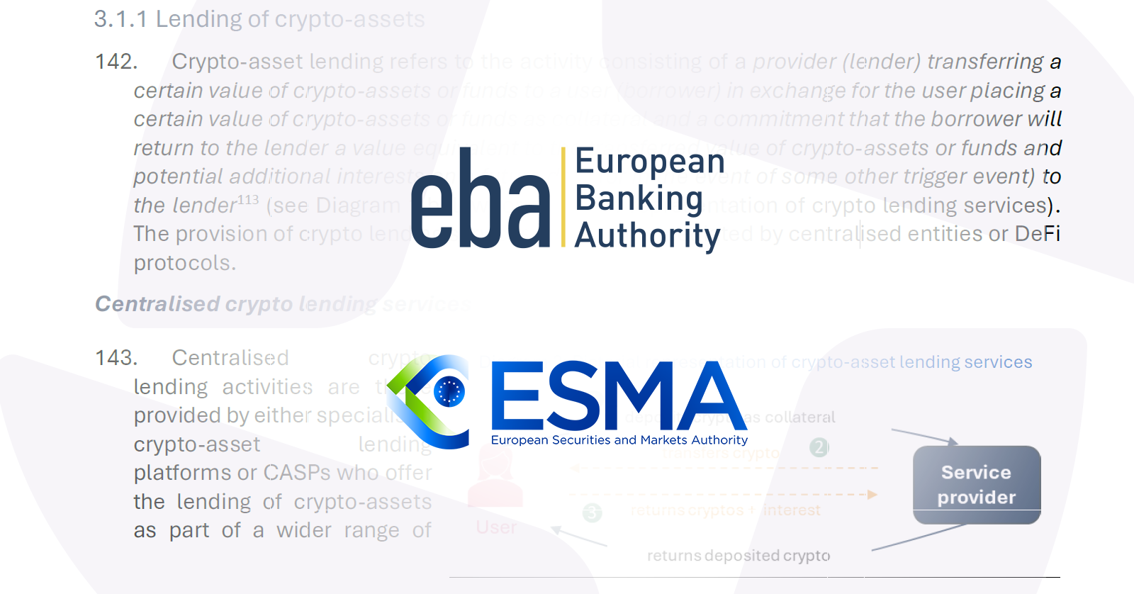 ECB ESMA joint report